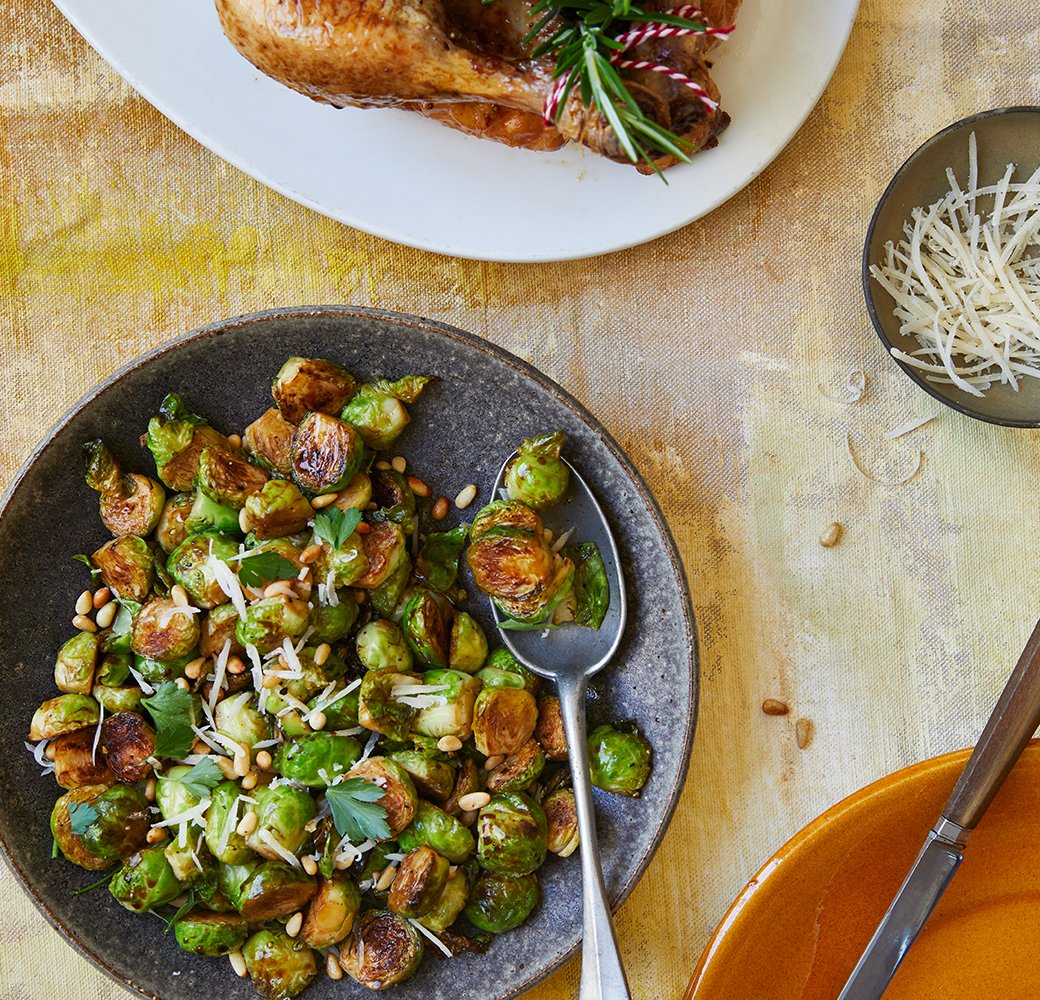 Balsamicoazijn spruitjes