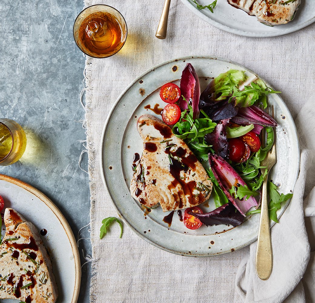 Gegrilde tonijn met Balsamicoazijn van Modena